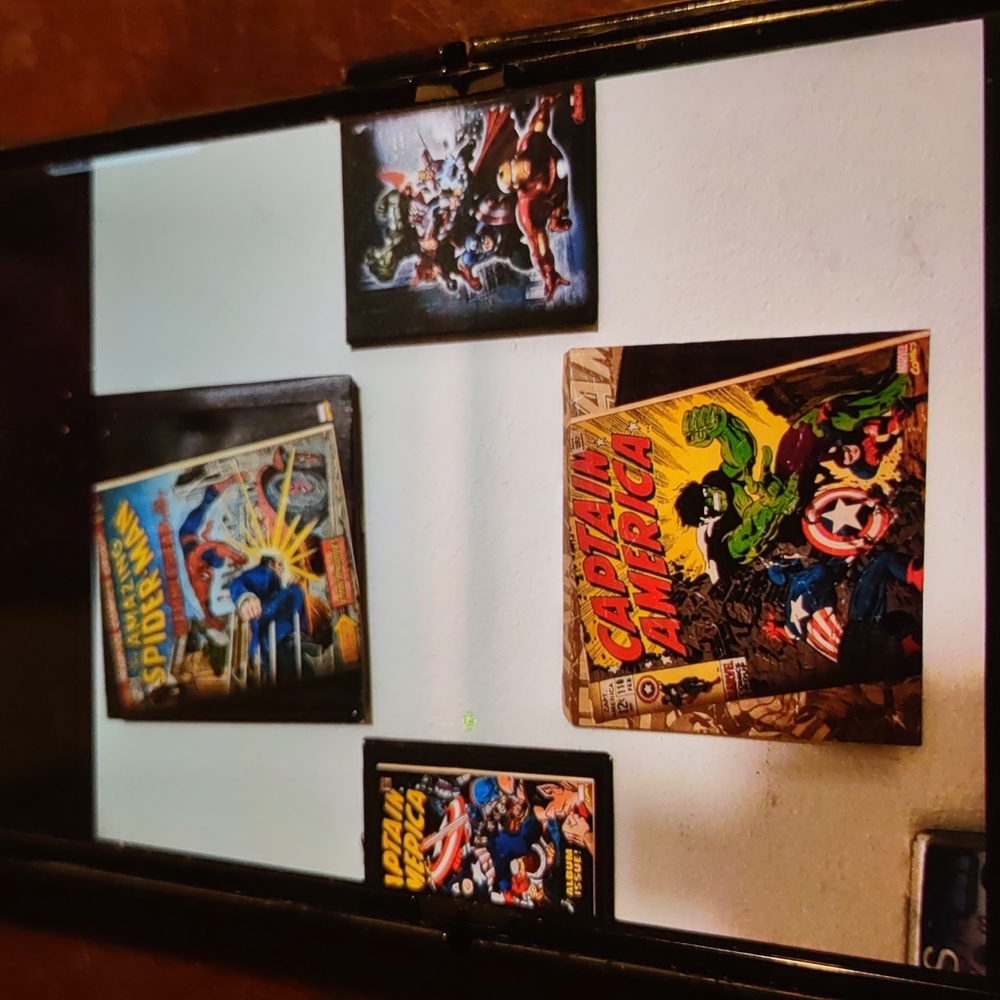Canvas pictures comic spiderman captain america